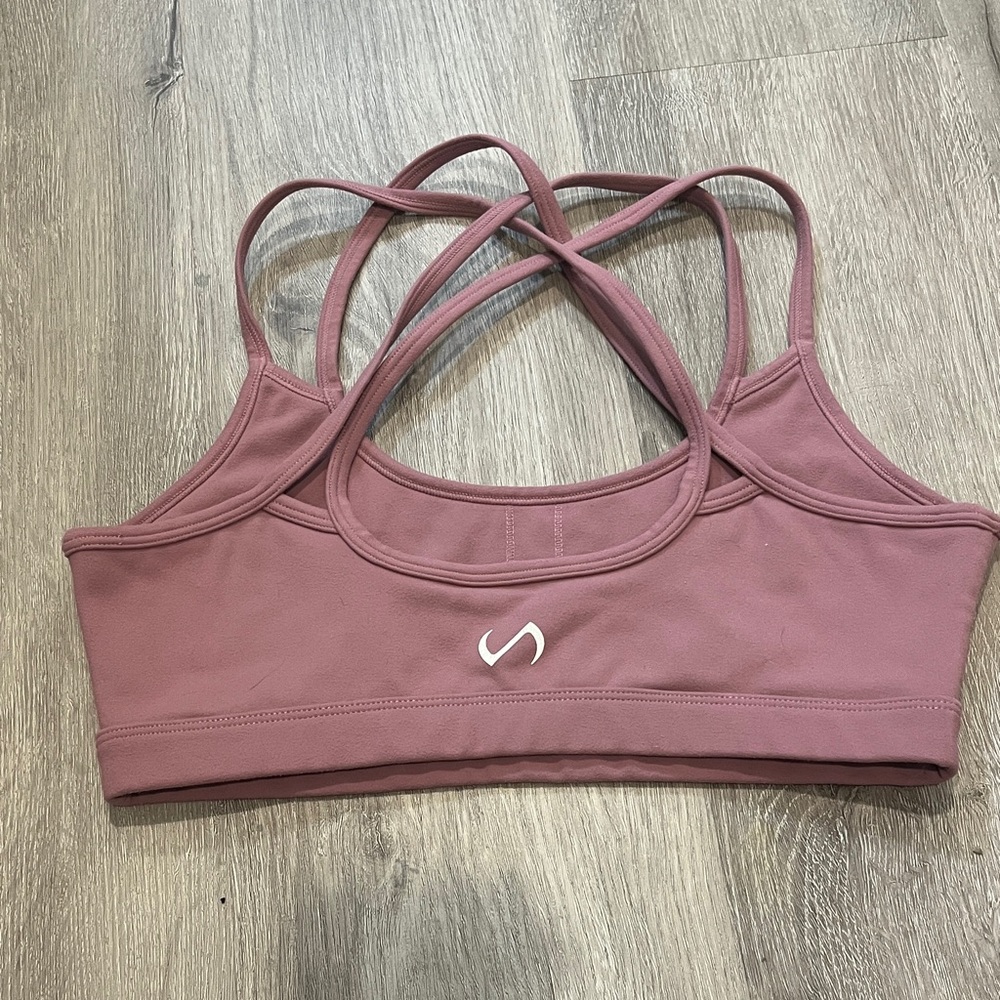 LF Mauve Sports Bra with Double Straps - Picture 3 of 4